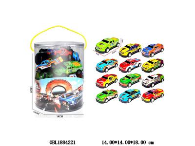 12只装回力铁皮跑车套装 12款混装_OBL1884221