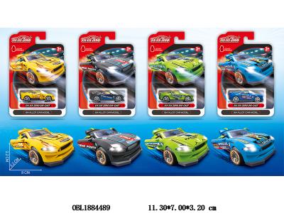 合金滑行跑车 可开门 4色混装_OBL1884489