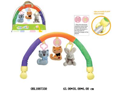 毛绒推车夹床头铃带音乐_OBL1887330