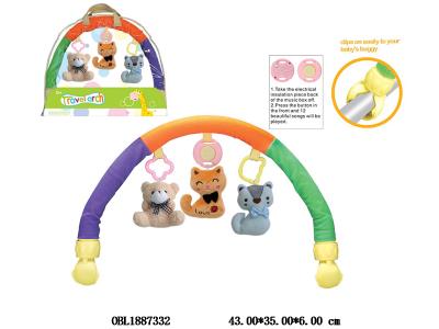 毛绒推车夹床头铃带音乐_OBL1887332