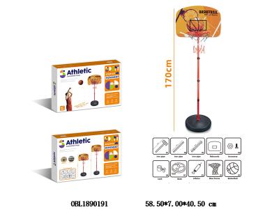 立式篮球架套装 球出厂无充气_OBL1890191