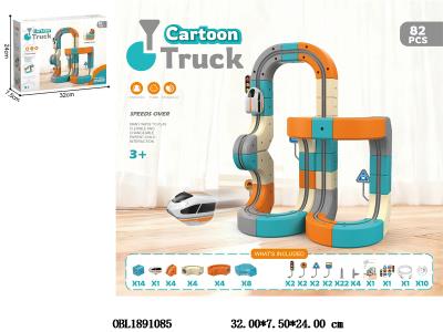 电动积木轨道车套装配USB线 3.7V锂电池包电_OBL1891085
