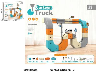 电动积木轨道车套装配USB线 3.7V锂电池包电_OBL1891086