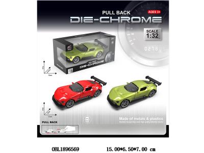 合金回力车 可开门 2色混装_OBL1896569