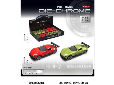 合金回力车带灯光声音 可开门 3*AG3包电 2色混装 12只装一展示盒_OBL1896581