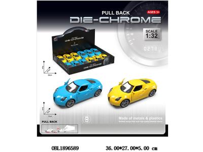 合金回力车 可开门 2色混装 12只装一展示盒_OBL1896589