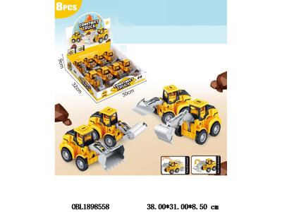 工程压力车 2色混装 8只装一展示盒_OBL1898558