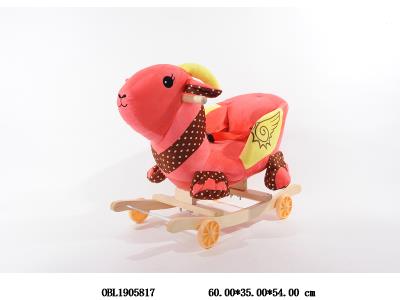 二合一滑行童车/婴儿摇椅 轮子可翻 带音乐 开关在耳朵 2*AA不包电_OBL1905817