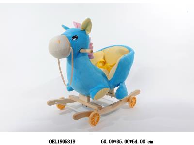 二合一滑行童车/婴儿摇椅 轮子可翻 带音乐 开关在耳朵 2*AA不包电_OBL1905818