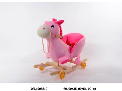 二合一滑行童车/婴儿摇椅 轮子可翻 带音乐 开关在耳朵 2*AA不包电_OBL1905819