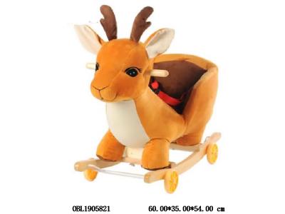 二合一滑行童车/婴儿摇椅 轮子可翻 带音乐 开关在耳朵 2*AA不包电_OBL1905821