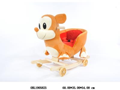 二合一滑行童车/婴儿摇椅 轮子可翻 带音乐 开关在耳朵 2*AA不包电_OBL1905825