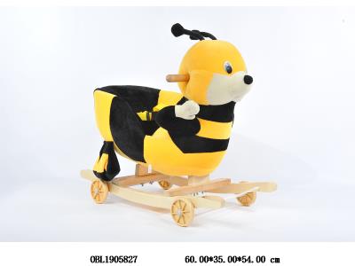 二合一滑行童车/婴儿摇椅 轮子可翻 带音乐 开关在耳朵 2*AA不包电_OBL1905827