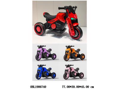 电动摩托车 带灯光音乐 6V4.5AH铅酸电池包电 4色混装_OBL1906740