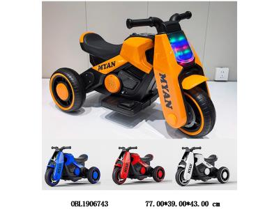 电动摩托车 带灯光音乐 6V4.5AH铅酸电池包电 4色混装_OBL1906743