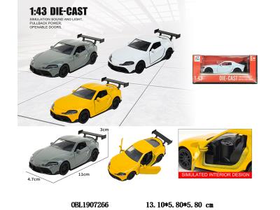 1:43合金回力开门车 3色混装_OBL1907266