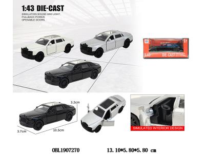 1:43合金回力开门车 3色混装_OBL1907270
