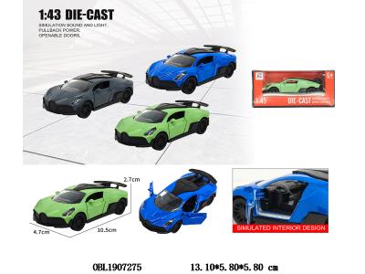 1:43合金回力开门车 3色混装_OBL1907275