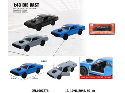 1:43合金回力开门车 3色混装_OBL1907276
