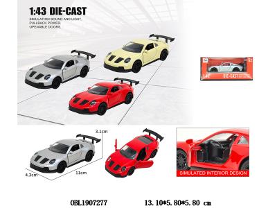 1:43合金回力开门车 3色混装_OBL1907277