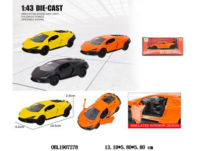 1:43合金回力开门车 3色混装_OBL1907278