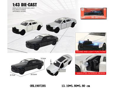 1:43合金回力开门车带灯光声音 3*AG3包电 3色混装_OBL1907285