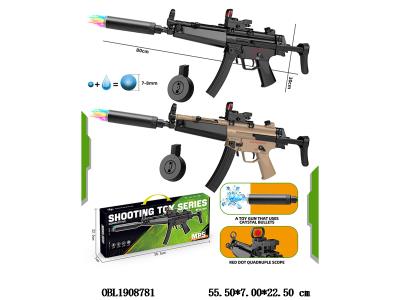 电动水弹枪套装 带消音器/弹鼓/弹夹 配USB线 7.4v锂电池包电 2色混装_OBL1908781