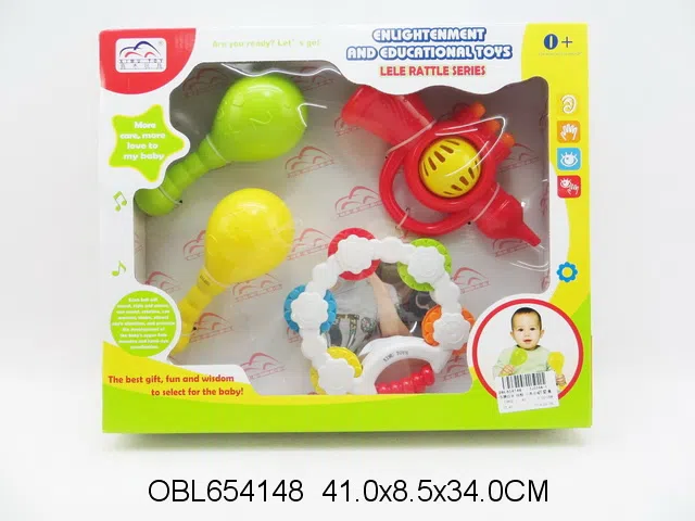 乐器组合 铃鼓 小角号喇叭 2支沙锤_OBL654148