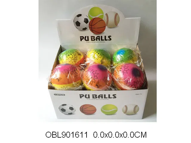 太阳花PU球 12个庄装1个展示盒_OBL901611
