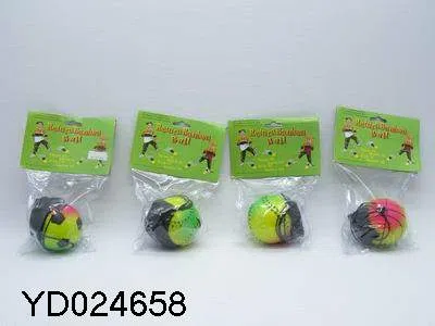 四款6.3CM三色荧光手腕橡胶弹力球_OBL024658M