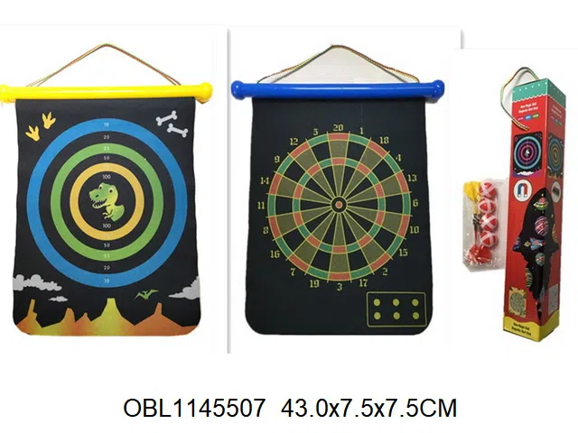 磁性标靶配4支飞镖4粒粘球_OBL1145507