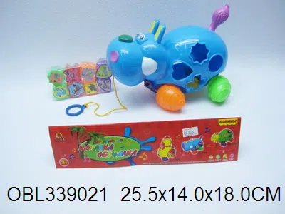 俄文卡头推拉河马带灯光俄文IC配俄文积木 包电_OBL339021