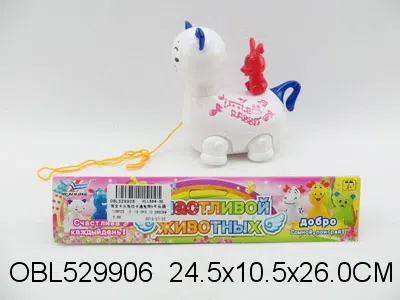 俄文卡头拖拉卡通兔带铃_OBL529906