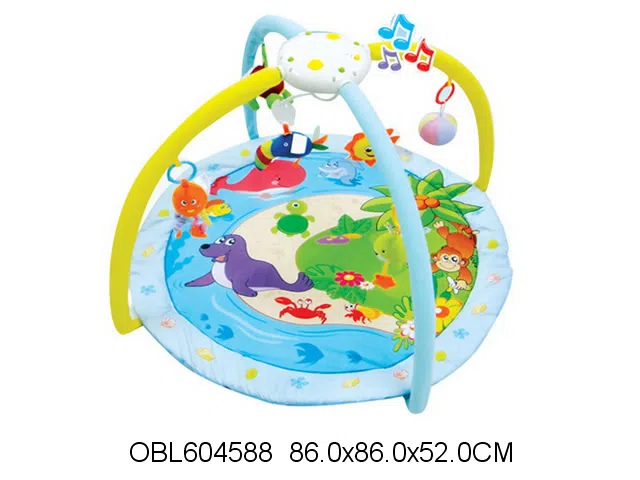 俄文电动婴儿游戏垫带灯光音乐 无包电_OBL604588