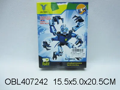 俄文彩盒BEN10自装少年核客积木 6款混装_OBL407242