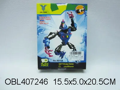 俄文彩盒BEN10自装少年核客积木 6款混装_OBL407246