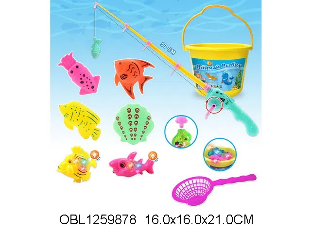 俄文磁性钓鱼套装 盐水闪光鱼 包电_OBL1259878