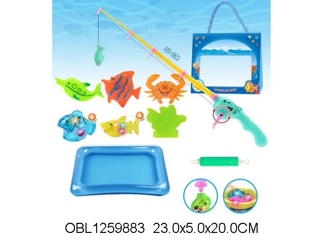 俄文磁性钓鱼套装 盐水闪光鱼 包电_OBL1259883