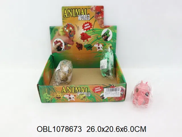 恐龙发泄球 12只装1展示盒 3色混装_OBL1078673