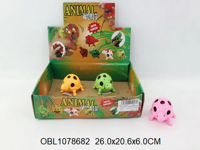 乌龟发泄球 12只装1展示盒 4色混装_OBL1078682