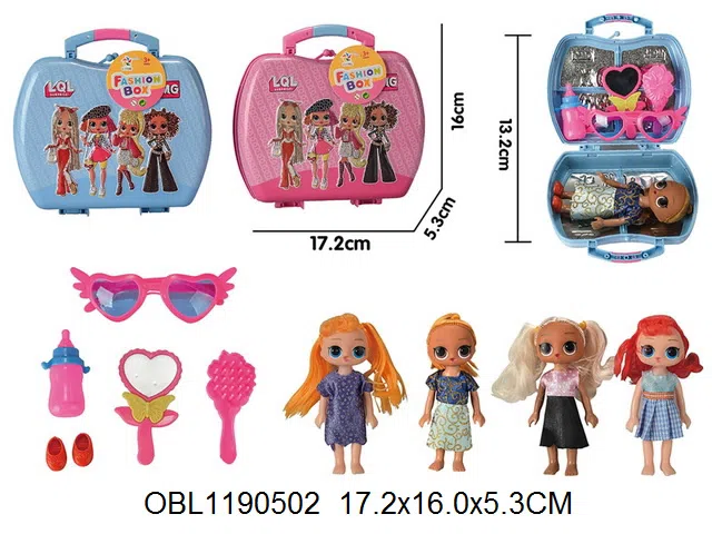 手提包饰品套装配3寸实身惊喜娃娃 气泡袋_OBL1190502