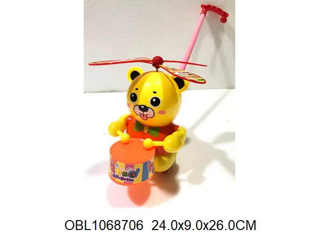 手推打鼓动物 手柄颜色随机混装_OBL1068706