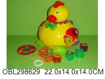 音乐灯光拖拉积木木鸡 包电_OBL298629