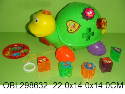 音乐灯光拖拉积木乌龟 包电_OBL298632
