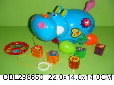 拖拉积木河马_OBL298650