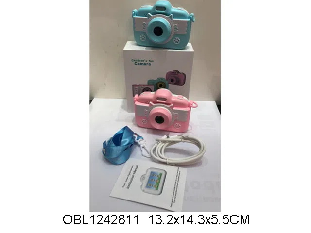 触摸屏2800万像素儿童相机配USB线 录像 拍照 双摄像头 可缩放拍照 2色混装_OBL1242811