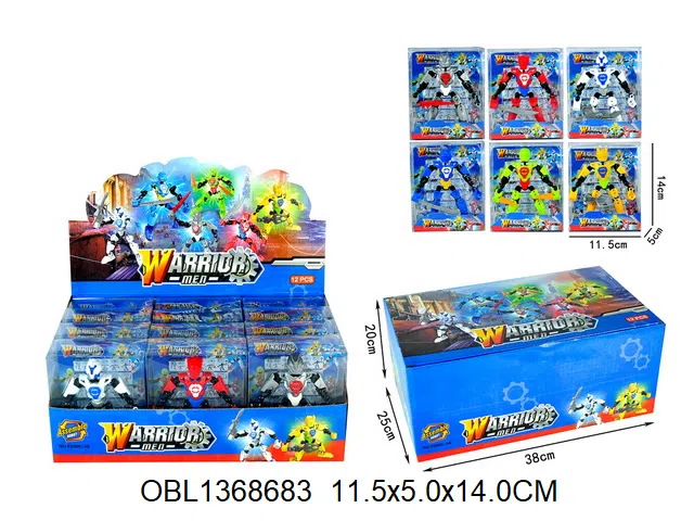变形机器人 12只庄1展示盒 6款混装  和平战士_OBL1368683
