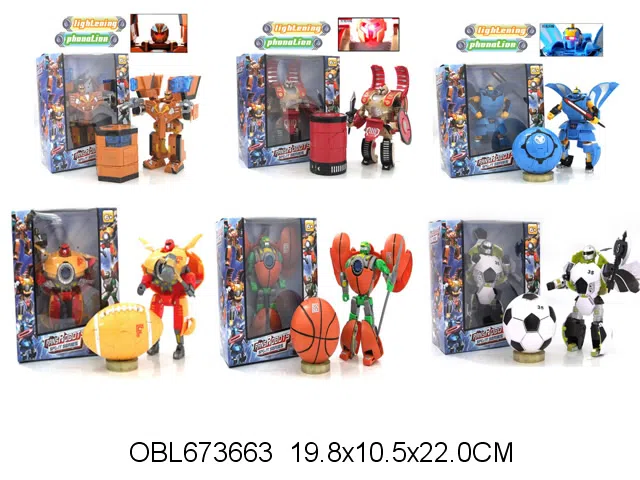 变形机器人 6款混装 货号G3001-4/5/6带灯光 声音 包电_OBL673663