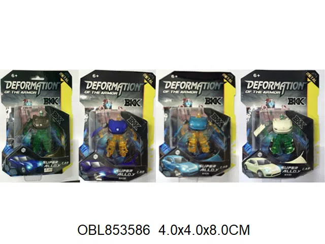 变形合金机器人/车 2款2色混装_OBL853586