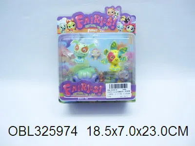 2只庄3.2cm女孩精灵配1只大爆丸座_OBL325974